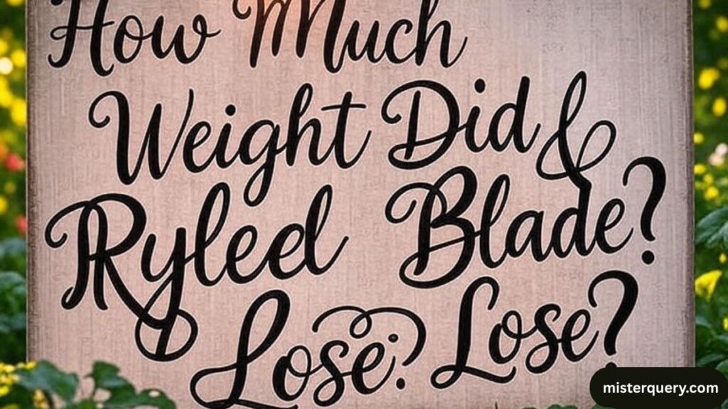 How Much Weight Did Rylee Blade Lose?