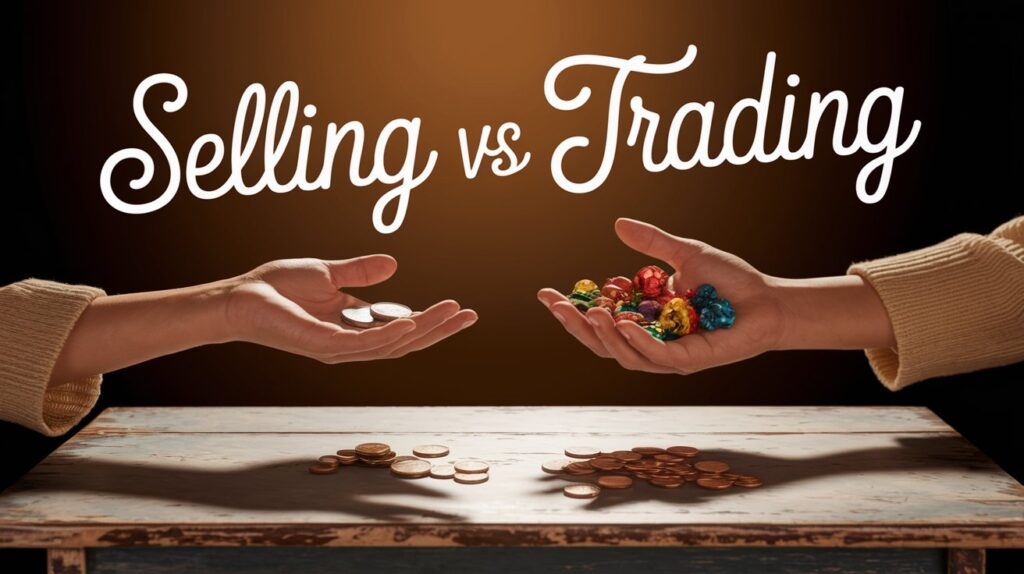 Selling vs Trading