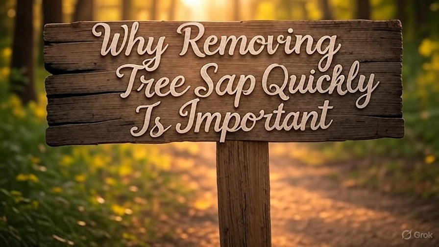 Why Removing Tree Sap Quickly Is Important