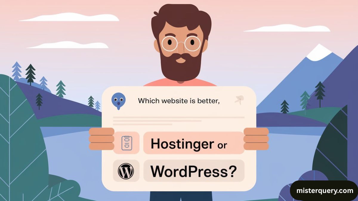 Which website is better, Hostinger or WordPress?